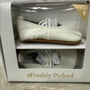 Freshly Picked Cream Moccasins for Kids